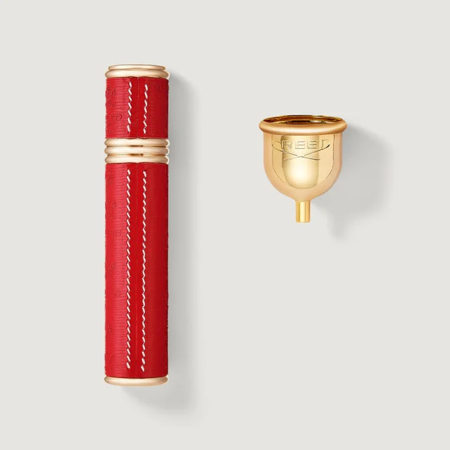 Nachfüllbarer Parfümzerstäuber für Reisen 10 ml -Gold/Rot