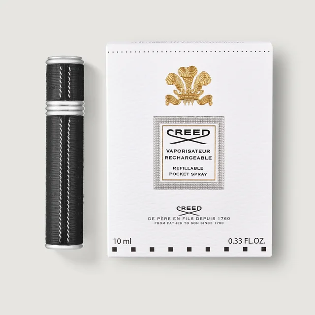 Nachfüllbarer Parfümzerstäuber für Reisen 10 ml - Schwarz/Silber